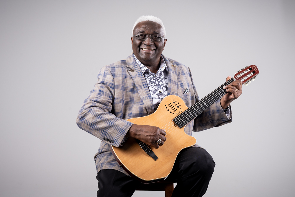 Musician with a guitar