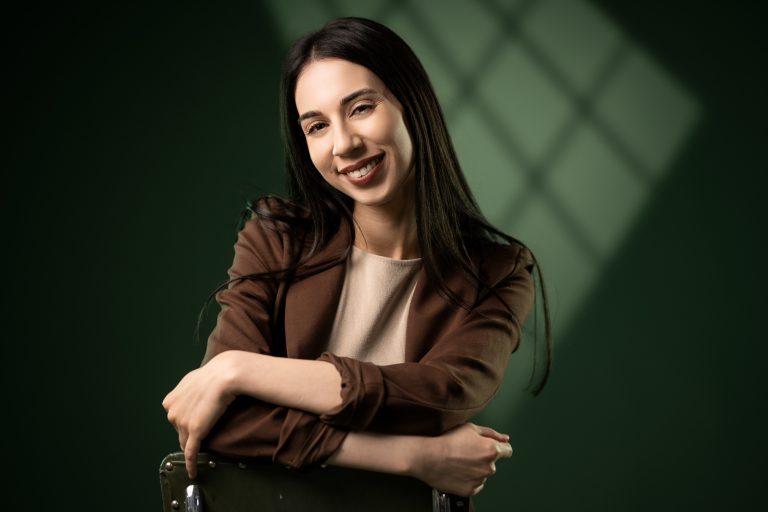 Marie Dimopoulos showcasing Cog Creative Space 'Colours of the Week'